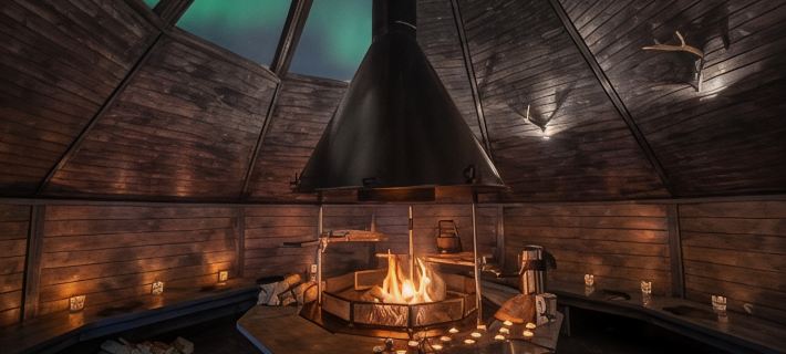Kuukkeli Log Houses Teerenpesä - Superior Suite A49 คูคเคลีย์ล็อกเฮ้าส์ เตแรนเปซา - สวีทซูเปอรีเอ 49 โรงแรมในอีนาริ