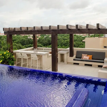 Charming 2-bedroom condo with WiFi, AC in wonderful Puerto Aventuras