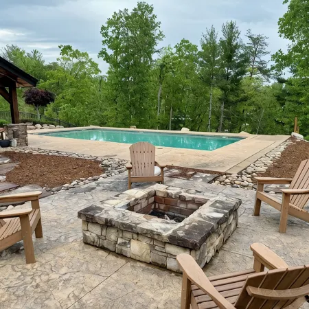 New four bedroom house with private dock on Lake James.