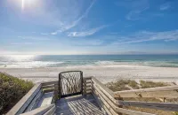 30A Gulf Side-60 Steps To Private Beach-7 Palms-Gated Community-Camp Creek Lake - Beach