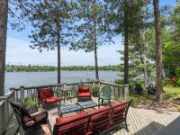 Crosslake House on Whitefish Chain w/3 King Beds, Dock, LilyPad, Sup - 4-stjärniga