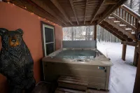 Adirondack Cabin Near Lake Placid & High Peaks: 7 Person Hot Tub and Skiing
