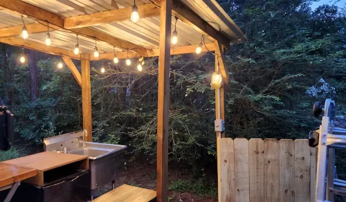 Rustic Glamping with Goats in Forest Near Houston