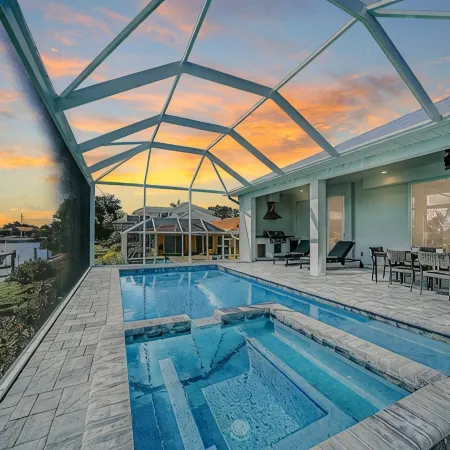 Waterfront Pool Home With Dock and Spa