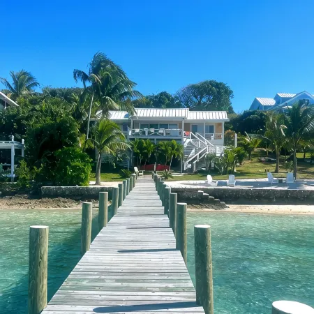 Beachfront House Private Dock & Beach Tahiti Beach House - Hope Town 5 STAR