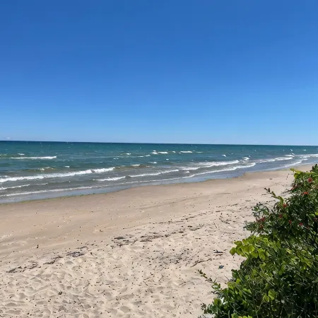 Bright and Cheerful Lake Front Beach Cottage Отели в г. Озоки