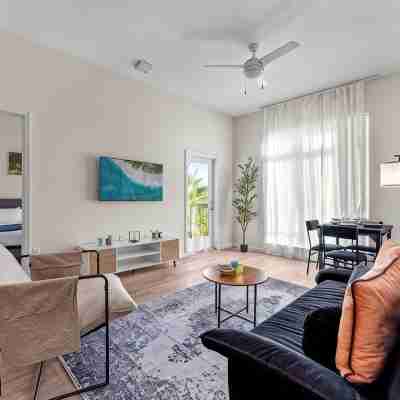 Riviere 2BR Apartment Pet Friendly Oasis Sleeps 6 Close to Epic Universe Pool & Gym Rooms