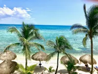 Direct Oceanfront, Corner Balcony Panoramic View of Beach, Half Moon Bay, Akumal - Beach
