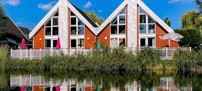 Vacation home with water terrace incl. additional costs - with sauna and fireplace Hotels in Oder-Spree