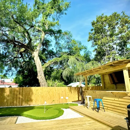 Completely renovated luxury home. Putt putt golf, bocce, etc.  Walk to downtown!