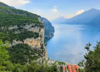 Beautiful 3-room apartment in a residence, pool, balcony, lake view, Lake Garda-Tignale - balcony