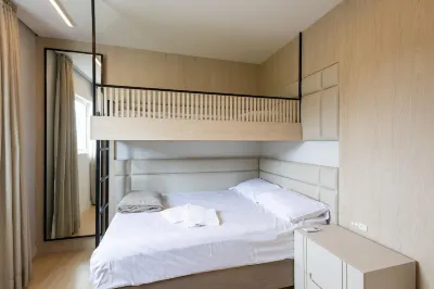 靠近海灘的現代兩臥室公寓 Stl0702 Av. Atlântica附近的飯店