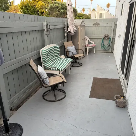 One Bedroom ground floor condo with Private Patio steps to Carpinteria beach