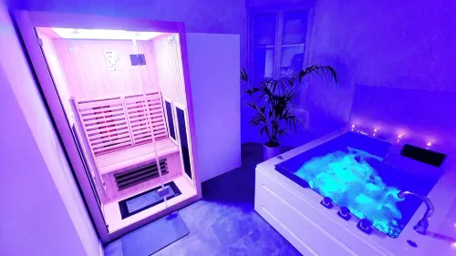 Aparthotel SPA: jacuzzi, sauna, terrace, balcony, hyper center, Place Drouet D'Erlon - Condos