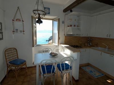 In Riomaggiore Cinque Terre with breathtaking sea view