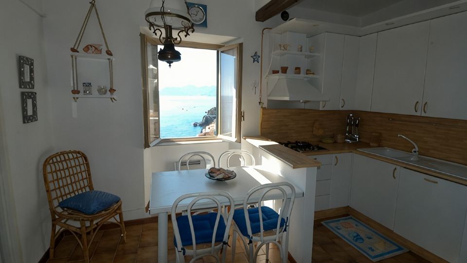 In Riomaggiore Cinque Terre with breathtaking sea view