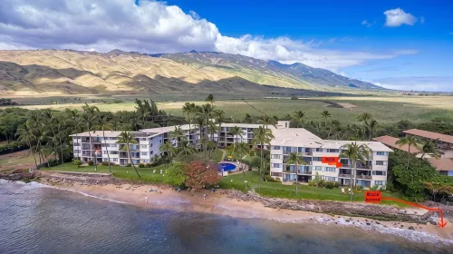 Front-Row Ocean View Retreat, Whales, Sunsets, Steps to Beach, Kanai A Nalu #319