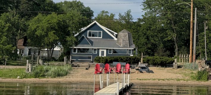 Lakefront Retreat w/ Private Beach, Pier, Game Room & Sleeps 14 Hotels in Kenosha County