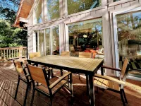Lakefront A-Frame: Private Dock, Kayaks & Sauna – Sleeps 12, Chesapeake Bay