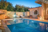 Private pool villa with water massage pool and sea view roof garden - Villas