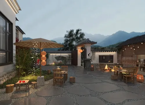 Deqing Shanyinju Country House - pemandangan pegunungan