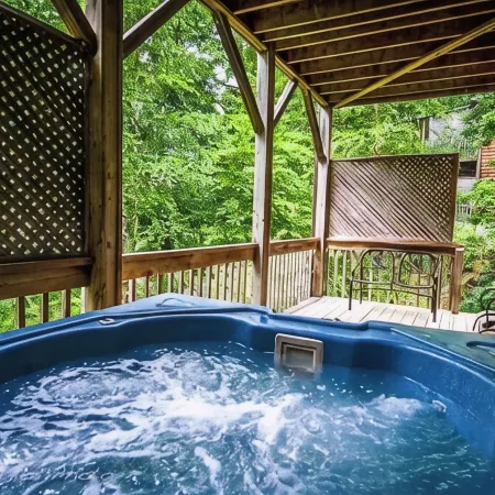 Cute lil cabin w/hottub overlooking the trout pond