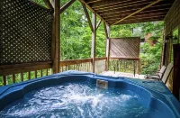 Cute lil cabin w/hottub overlooking the trout pond