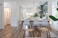 Brand new 4 bedroom with 2  master suites and pool, steps to the beach. - Bungalows