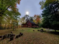 Perfect cozy cabin w/ tree house on 3 acres of woods near skiing, hiking & DWG