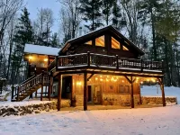 LodgeLife Springbrook - Unwind in Nature Lux Log Cabin in the Heart of Adventure - Chalets