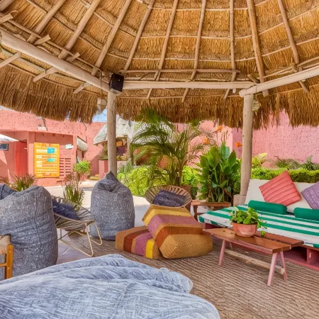 Nílu Cancún Zona Hotelera by Selina Отели рядом с достопримечательностью «Стадион Торо Валенсуэла»