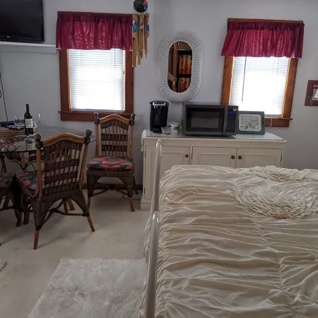 Beautiful Ocean Front Studio with direct beach and access to a deck.