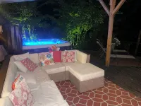 Romantic LOG CABIN on Stilly River w/ Hot tub! Setup for 2 people only - 5-Star