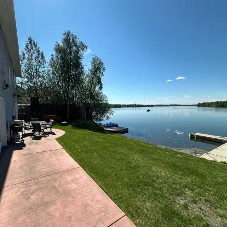 Downtown Wasilla Lakefront Home w/private dock