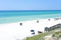 30A Beach Bungalow in Inlet: Steps from Sea, Pool with Golf Cart & Cruiser Bikes