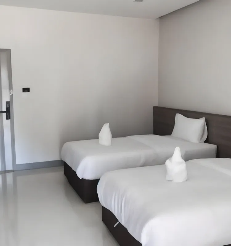 ห้องดีลักซ์เตียงแฝดพร้อมวิวท่าเรือเก่า