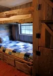 Rustic Fireplace 1800s Log Cabin Wifi TV, Sleeps 8, See Details Read Discounts - 3-Star