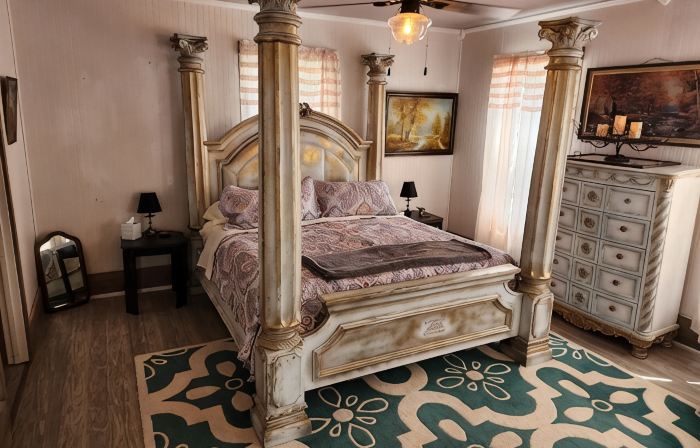 Unwind at the Lotus house Opal suite.