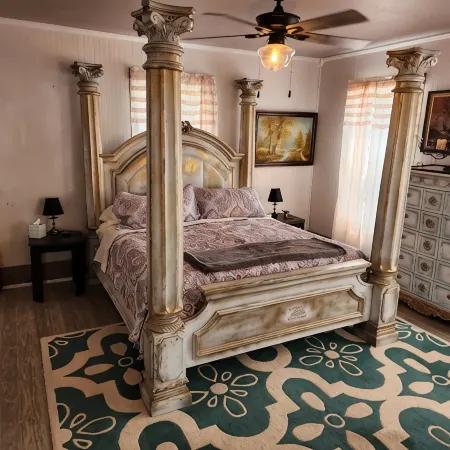 Unwind at the Lotus house Opal suite.