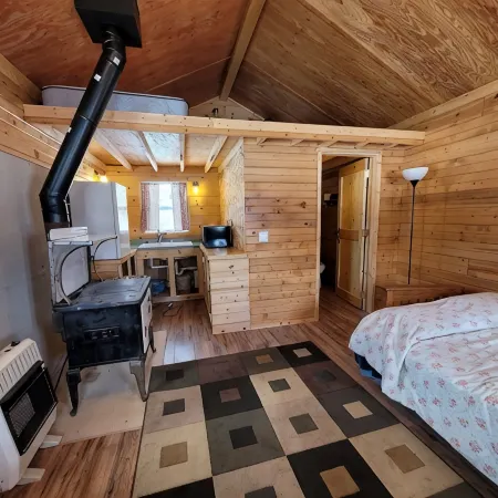 bunkhouse near farm animals