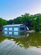 Waterfront oasis with gazebo and fire pit, crappie dock with swim deck and slide