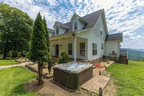 Back Forty Overlook-a secluded mountainside farmhouse at the edge of 40 acres.
