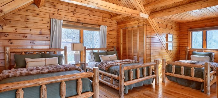 Water's Edge Cozy 2-bedroom cabin. Wooded setting, WiFi, Pond & Hot Tub Hotels in Vinton County