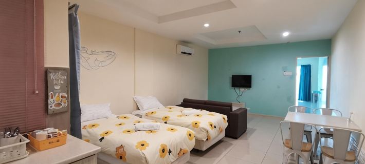 Peaceful 1-Bedroom Unit at Marina Island by JoMy Homestay Hotel di Manjung