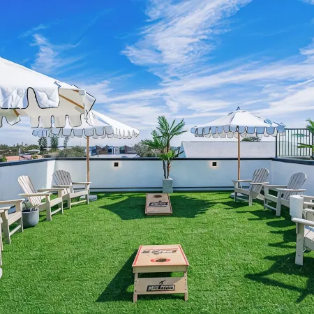 Milos Beach House-New Luxe Haven Steps from Beach -New Rooftop Pool 36 FT Long