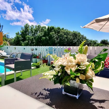 Generator! Private Pool Villa - Sapphire Beach 5min walk & Washer/Dryer WiFi 8