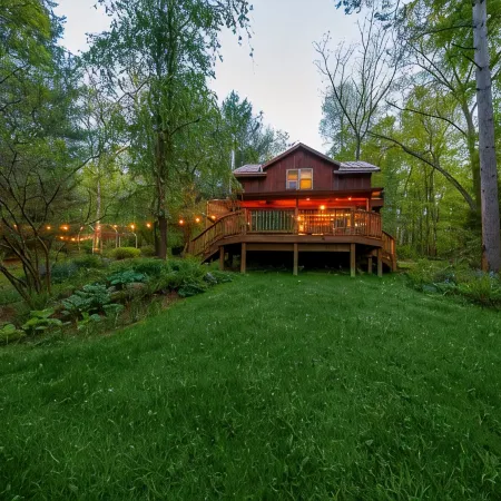 Log Cabin Hot Tub Getaway