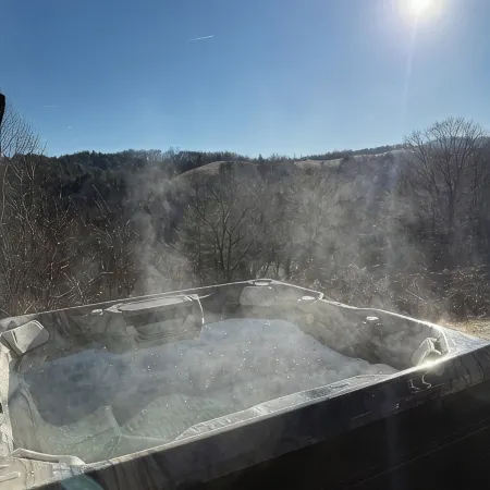 Pet Friendly NC Cabin with Beautiful Views and Hot Tub near West Jefferson.