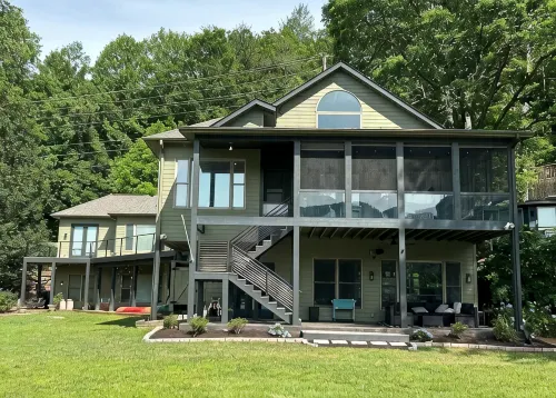 Gorgeous Lakefront Home with Mountain Sunset Views & Hot Tub! - 4-Star