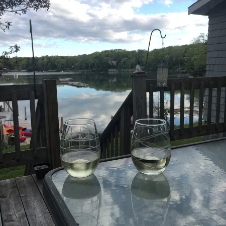 2 bedroom 1 bath, large deck and dock, on the water in peaceful cove, Year